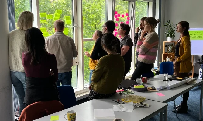 A team retreat session