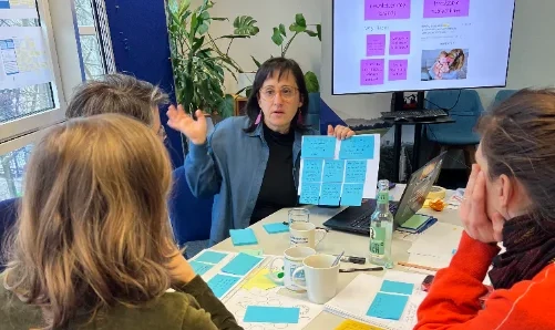 A strategy session in progress